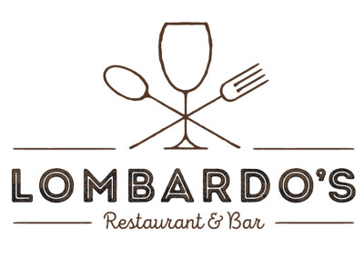 Lombardos Restaurant & Bar logo and motif